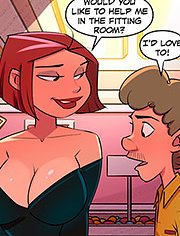 This is a Madhouse, Trying in the fitting room * I’ll start by taking off these panties so the clothes fit better